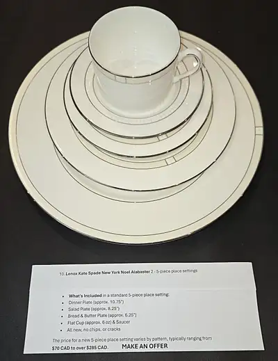 Lenox Kate Spade 5 Piece Dish Set, View more