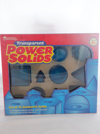 Transparent Power Solids - 3-D Geometry Manipulatives