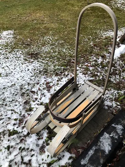 Wooden sleigh for child-Made in Canada, View more