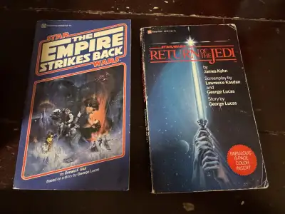 Star Wars The Empire Strikes Back + Return of the Jedi novels - price is for both! Items are EXACTLY...