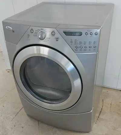 WHIRLPOOL "DUET" STAINLESS STACKABLE DRYER, View more