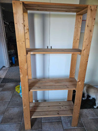 Wooden shelf unit