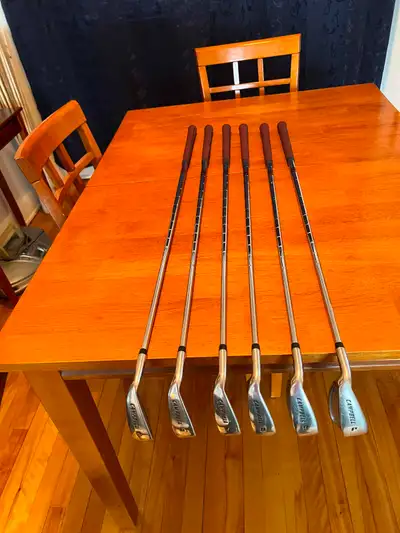 GOLF IRONS:  LEFT HANDED 5, 6, 7, 8, 9, PITCHING WEDGE, View more