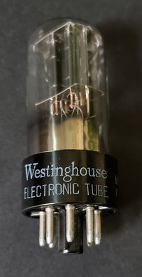 Westinghouse 6SN7 Double Triode Guitar Amplify/Radio/Vacuum Tube