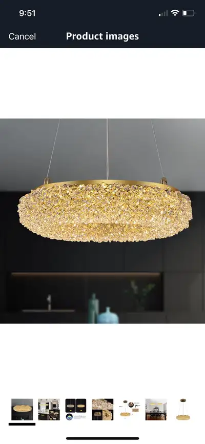 LED Ring Crystal Chandelier, View more
