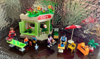 Playmobil Café Terrasse #5129 Meublé Figurines 50 mcx 30$