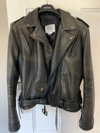 Women’s Motorcycle Foxcreek leather Jacket and Chaps TALL size
