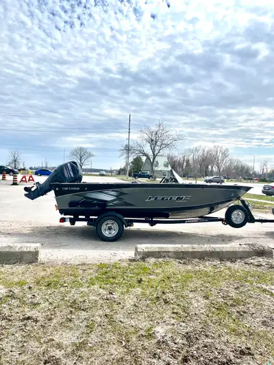 Legend 16ft Aluminum Fishing Boat package comes with everything you need to go on the water today. 2...