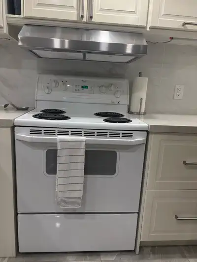 white working whirlpool stove, View more