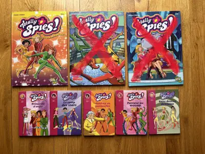 LIVRE  * TOTALLY SPIES * BD (8$ch)  BIBLIOTHÈQUE ROSE (4$ch), View more