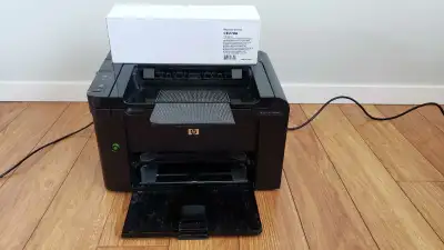 HP LaserJet Pro P1606DN Black & White Office Printer + New Toner, View more