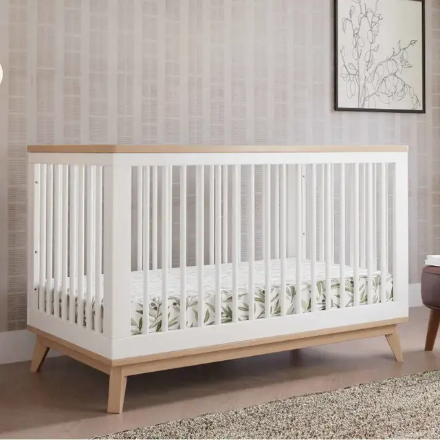 Babyletto Convertible Crib, Toddler Bed, Day Bed with Mattress in Cribs in Barrie - Image 2