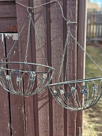 Iron Round hanging baskets 