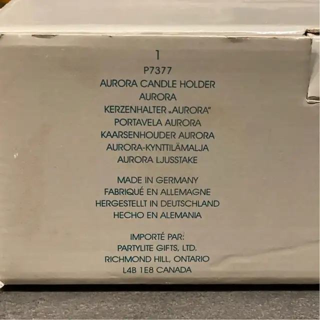 Partylite ~ Aurora Candle Holder ~ 24% lead crystal in Home Décor & Accents in Red Deer - Image 7