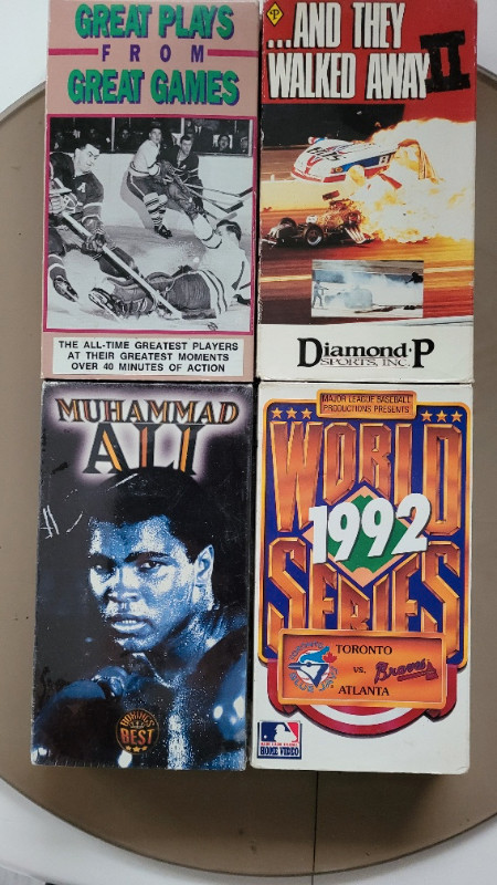 Muhammed Ali - unopened vhs tape + 3 other sports tapes job lot in Arts & Collectibles in Barrie - Image 2