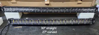 Led light bars many to choose from all are new old stock 7.5"-54" curved straight single row dual ro...