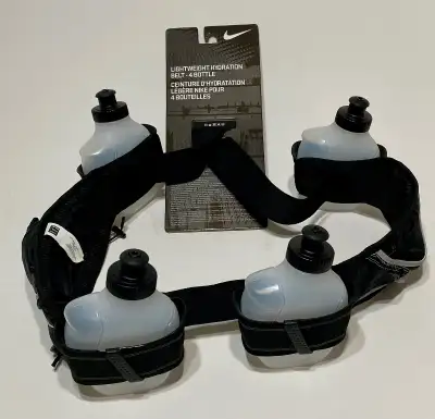 New Nike Lightweight Hydration Belt with 4 Bottles, View more