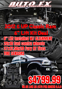 Ram 1500 6" lift rims and tires Deal
