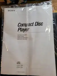 Sony CD Player