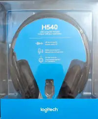 NEW IN THE BOX Logitech High-performance USB Headset H540