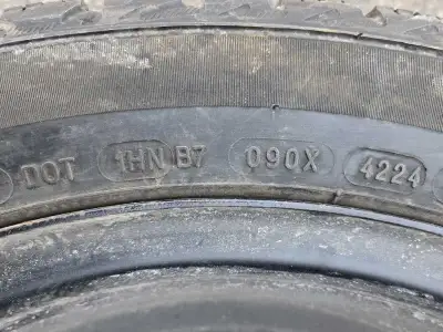 One set of four 2024 almost brand new Michelin X-ice snow winter tires with new RTX rims for sale Ti...