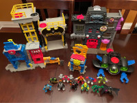 Some Fisher Price Imaginext Super Heroes Marvel and DC