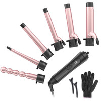 Curleye 6 in 1 curling iron wand/fer à boucler cheveux h