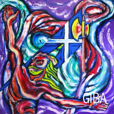 Clovis 48 x 48 - Peinture à l'huile par Giba, View more