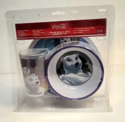 CocaCola Polar Bear dish set , View more
