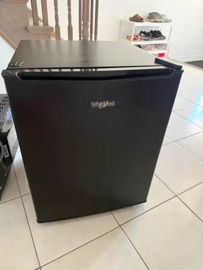 Black Whirlpool Mini Fridge (barely used), View more