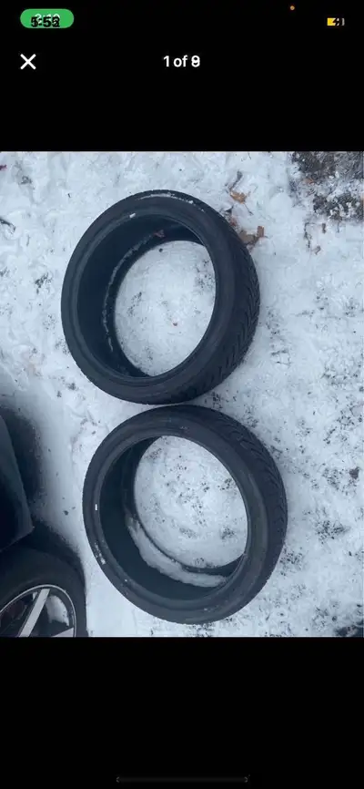 2 Yokohama blue earth winter v905 winter snow tires 225/40/19. Still have tread death in them. Great...