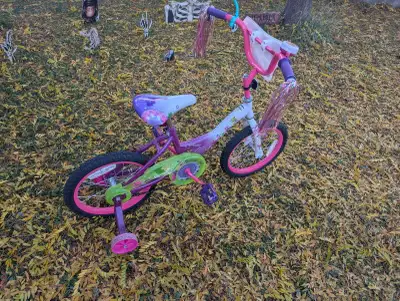Girls 16 inch wheel Tinkerbell bike!, View more
