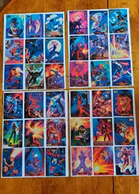 1994 Marvel Masterpiece Cards Complete Base Set 1-140 Like New !