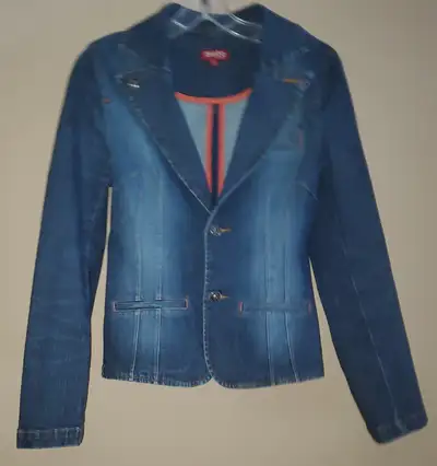 MOTO  "ELECTRA" WOMEN'S STRETCH DENIM JEAN JACKET, View more