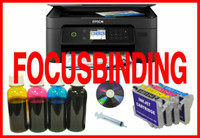 New Wireless Sublimation Printer Refillable Bulk Ink Kit Bundle
