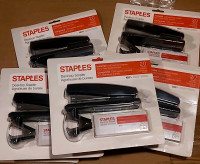 20 sheet capacity complete stapler set. Each set 10 dollars.