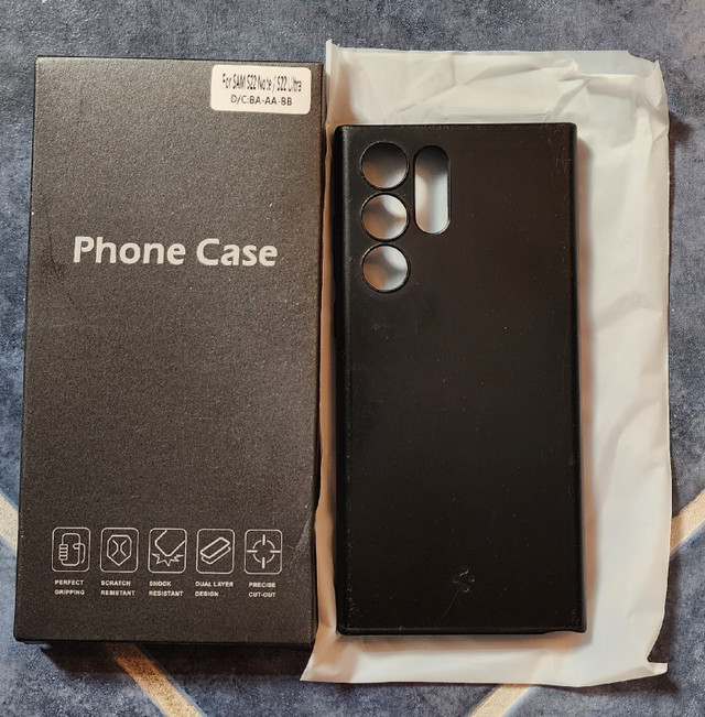 Case pour Samsung S22 Ultra noir  dans Accessoires pour cellulaires  à Saint-Hyacinthe - Image 2