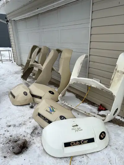 Club car body parts. Hood and body $125 per set and $50 for red body