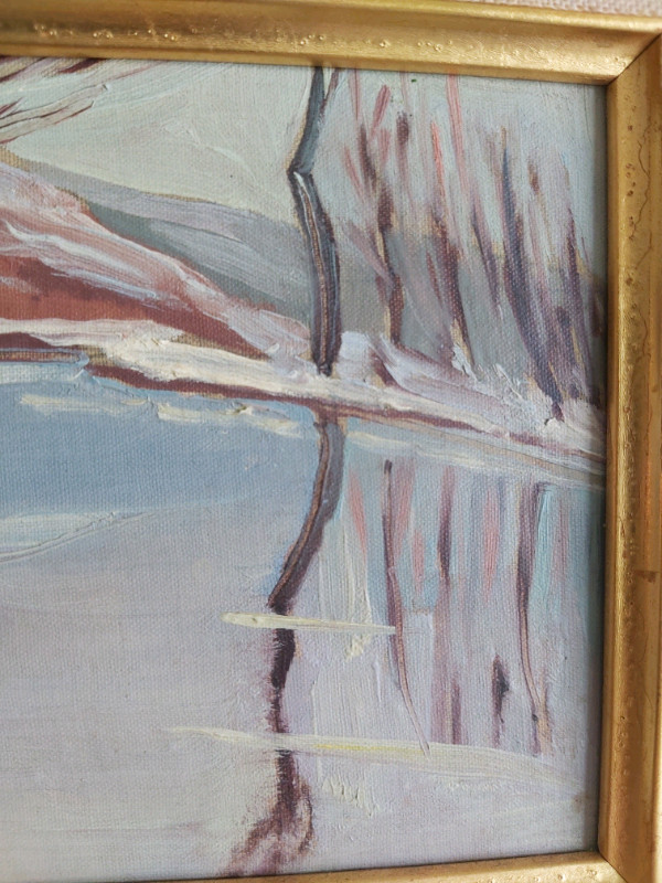 Lilian marlatt original oil on board landscape  in Arts & Collectibles in Kingston - Image 3