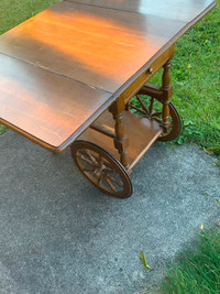 Tea or bar cart could be maple