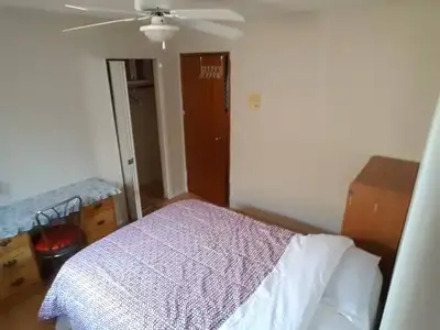 1 Private bedroom For Single person ONLY Shared kitchen and bathroom with 2 other room mates Laundry...