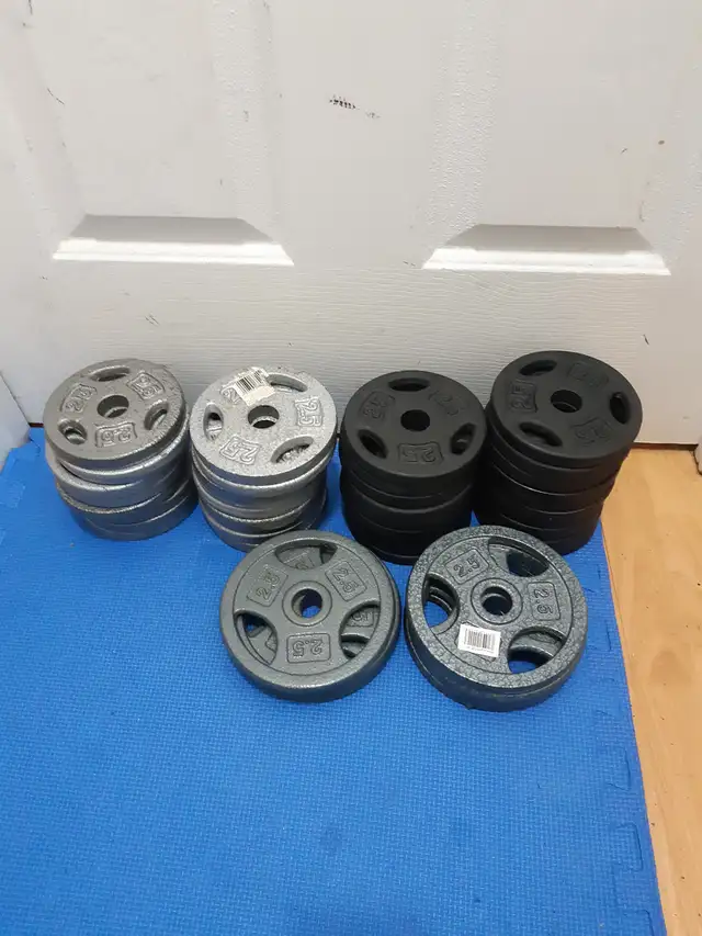 standard weight plates w/ handles ($1.45/lbs) in Exercise Equipment in Delta/Surrey/Langley - Image 2