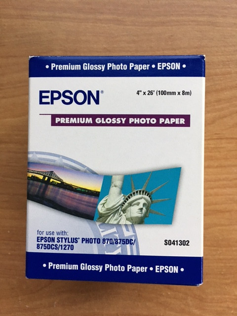Epson Premium Glossy Photo paper - 5 rolls of 4 in x 26 ft in Hobbies & Crafts in Nanaimo - Image 2