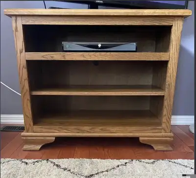 TV Stand & End Table. Made in Canada.  Solid Oak. $200-$325, View more