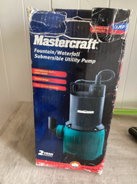 Mastercraft 1/3 house fountain/ submersible pump