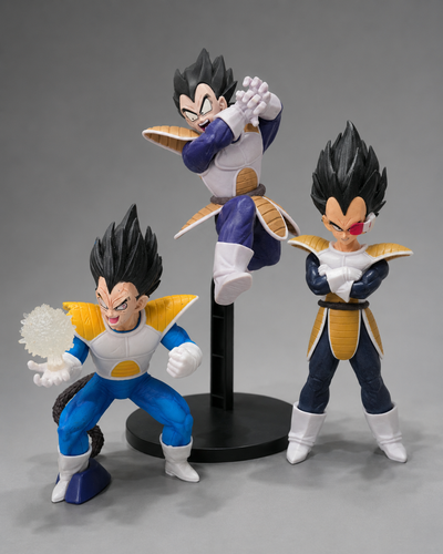 Dragon Ball Vegeta Figure Bundle – 3 Saiyan Saga Figures, View more