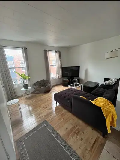 Grand 5 ½ à louer – Disponible le 1er juillet Quartier Saint-Roch – Rue de la Salle Beau et spacieux...