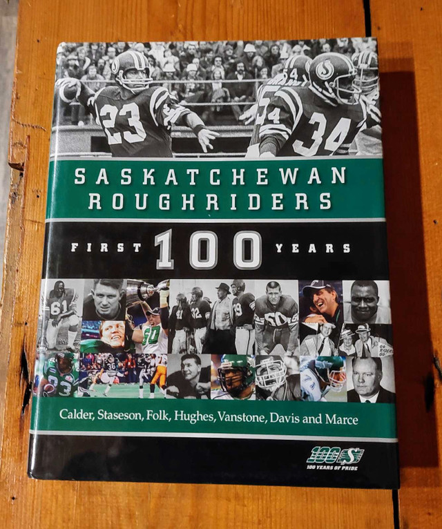 Saskatchewan Roughriders first 100 years signed copy in Arts & Collectibles in Leamington