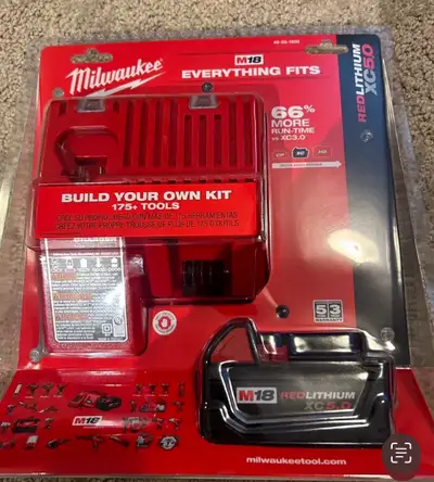 Brand new Milwaukete m18 5ah battery with charger set, View more