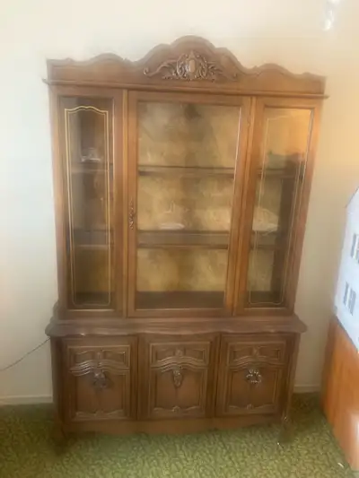  Vintage rococo revival China cabinet , View more